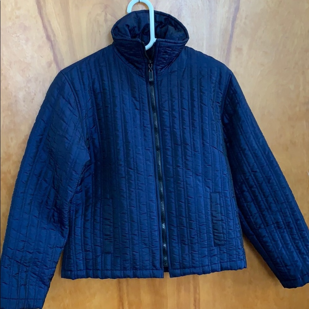 Vintage Express slim quilted puffer coat
